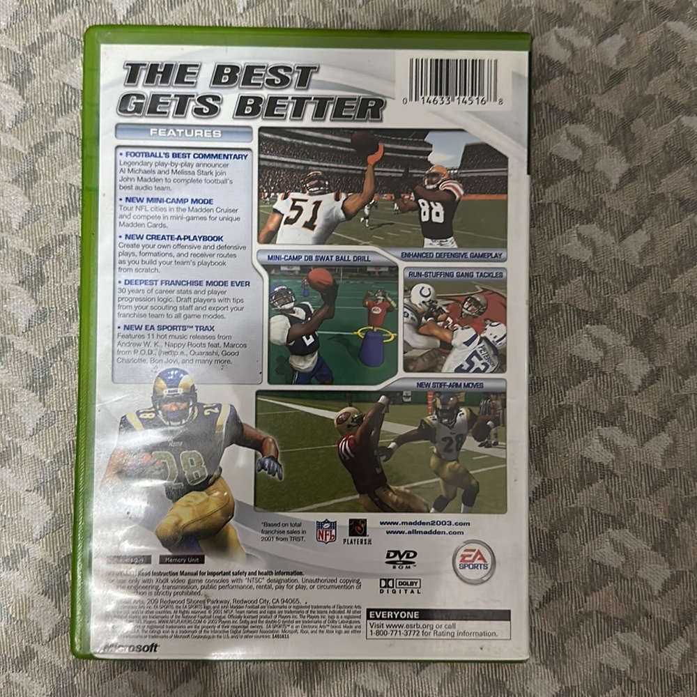 2003 Madden XBox - Picture 2 of 4